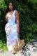 SC Fashion Sleeveless Letter Print Long Dress XYF-9095