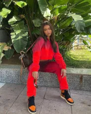 SC Gradient Long Sleeve Two Piece Pant Sets JRF-3585