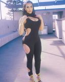 SC Sexy Hole Sleeveless Tight Jumpsuit ANNF-6066