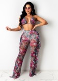 SC Sexy Printed Mesh Two-piece Set With Underpants ORY-5117-1