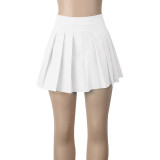 SC Sexy Solid Color Pleated Mini Skirt SFY-006