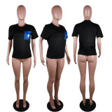 SC Casual Pocket Short Sleeve O Neck T Shirt AWF-5868