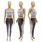 SC Fitness Yoga Tank Top And Pants 2 Piece Suits WMEF-2022