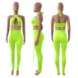 SC Sexy Strappy Backless Two Piece Pant Sets NIK-236