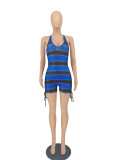 SC Sexy Striped Backless One Piece Swimsuit SMF-8086