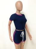 SC Sports Casual Short Sleeve Shorts Two Piece Sets LSD-9131