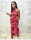 SC Sexy Mesh Printed Sleeveless Maxi Dress NIK-235