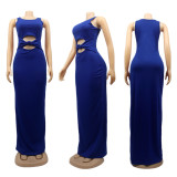 SC Sexy Simple Solid Color Sleeveless Long Dress SFY-151