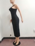 SC Fashion Casual Solid Color Sleeveless Dress NYF-8062