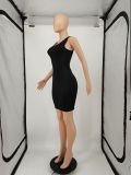 SC Casual Solid Sleeveless Mini Dress SMF-8094