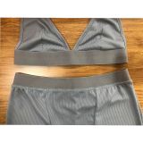 SC Solid Bra Top And Shorts Two Piece Sets HHF-9083