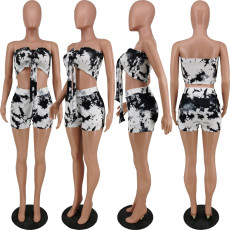 SC Sexy Printed Tube Top And Shorts 2 Piece Sets ANNF-6079