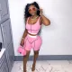 SC Casual Fitness Tank Top And Shorts 2 Piece Sets GLF-7023