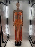 SC Sexy Tube Top And High Split Pants 2 Piece Sets LP-6292