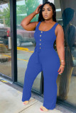 SC Solid Sleeveless Sashes One Piece Jumpsuits HM-6330