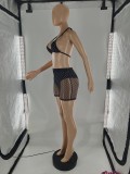 SC Polka Dot Mesh Sexy Bikinis 2 Piece Sets CQF-970