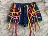 SC Trendy Denim Cross Bandage Jeans Shorts MYF-1117