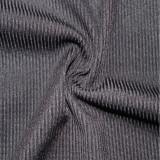 SC Casual Solid Long Sleeve Zipper 2 Piece Pants Set SH-3880
