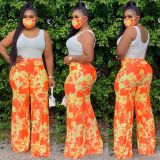 SC Tie Dye Wide Leg Pants With Mask SH-3798