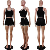 SC Casual Sports Tank Top And Shorts 2 Piece Sets WY-6781