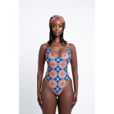 SC Sexy Printed Bodysuit Swimwear+Long Cloak 2 Piece Sets OLYF-6063