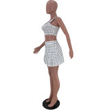 SC Printed Fashion Sexy Slim Sports Vest Culottes Two Piece Sets ARM-8293