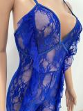 SC Sexy Lace See Through Ruffled Flared Jumpsuit XYKF-9286