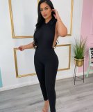 SC Sexy Solid Sleeveless Hollow Jumpsuit MIL-250