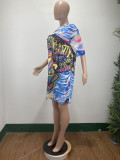 SC Casual Printed Half Sleeve Dress DAI-8355