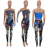 SC Sexy Printed Tube Top And Pants 2 Piece Sets CYAO-00015