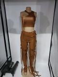 SC Sexy Bandage Vest And Pants Two Piece Sets AIL-154