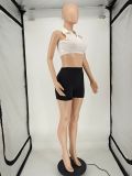 SC Fashion Sleeveless Top Shorts Two Piece Sets NLAF-6078