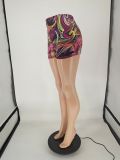 SC Casual Printed Skinny Shorts NLAF-6081