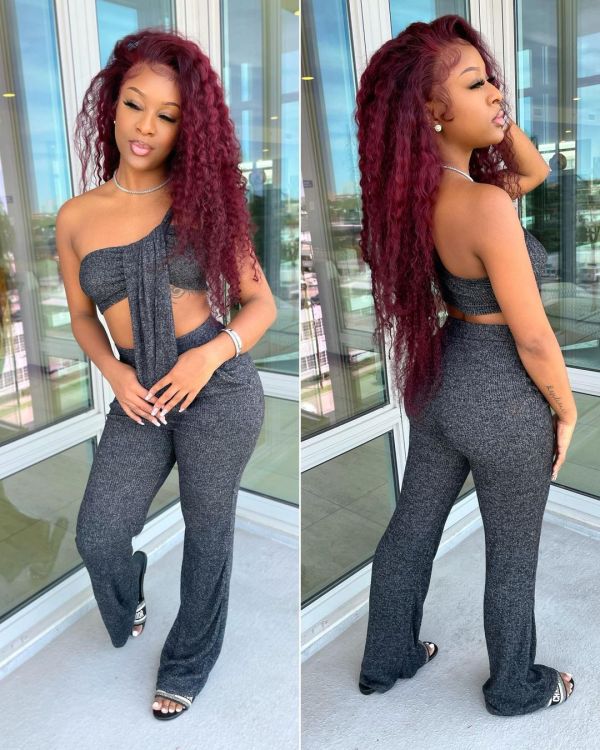 SC Sexy One Shoulder Sleeveless 2 Piece Pants Set LSL-6450