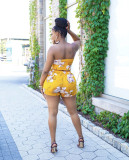 SC Floral Print Tube Top And Shorts 2 Piece Sets BS-1277