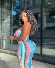 SC Plus Size Sexy Printed Strapless Tube Dress MXDF-6050