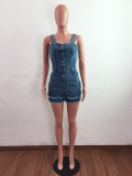 SC Denim Sleeveless Jeans Romper LX-6905