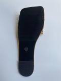 SC Square Toe Flat Slipper Sandals Shoes MYAF-9234