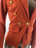 SC Casual Solid Notched Collar Blazer Coat LP-66307
