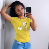 SC Fashion Simple Yellow T-shirt YNB-7204