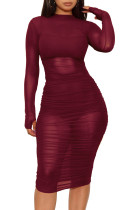SC Sexy Mesh See Thtough Club Dress+Cami Top+Shorts 3 Piece Sets MZ-2482