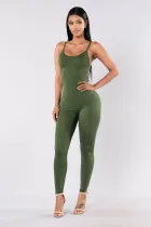 SC Casual Solid Sleeveless Sling Jumpsuit MZ-2011
