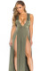 SC Sexy Solid Sleeveless High Split Long Club Dress MZ-2003