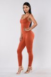 SC Casual Solid Sleeveless Sling Jumpsuit MZ-2011