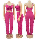 SC Sexy Mesh Patchwork Top And Pants 2 Piece Sets HNIF-HN039