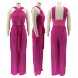 SC Sexy Solid Backless Wide Leg Jumpsuit HNIF-HN040