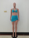 SC Fashion Sexy Spring And Summer Bikini Halterneck Swimwear Three Piece Set AL-200