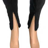 SC Casual Solid Long Sleeve Zipper Two Piece Pants Set CH-8192
