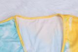 SC Plus Size Tie Dye Short Sleeve 2 Piece Pants Set HEJ-Y6064