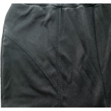 SC Solid Long Sleeve Zipper Two Piece Pants Set ARM-8307